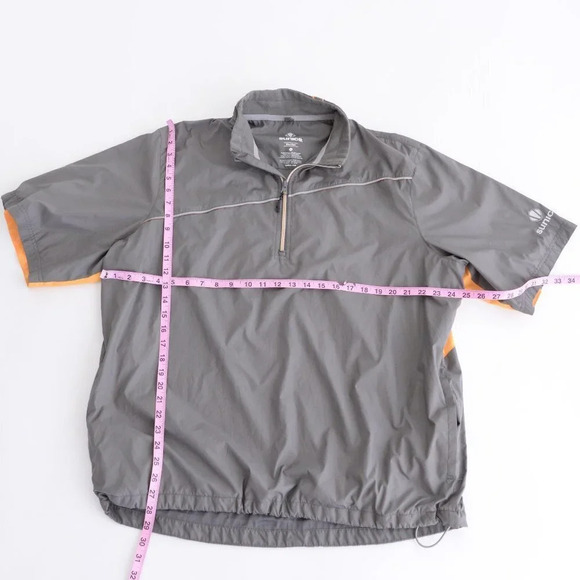 Sunice Weather Grey Half Zip Golf Windbreaker - XL -  Made in Canada - Picture 2 of 14